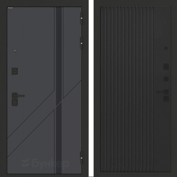 Входная дверь Бункер BN-02 ХОМС Черный кварц