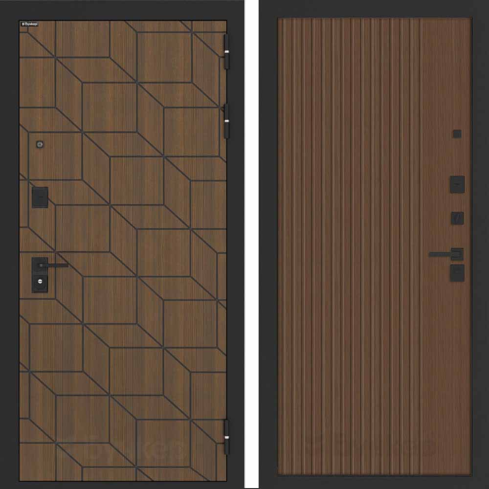 Входная дверь Бункер BN-03 ХОМС Дуб кантри темный Входная дверь Бункер BN-03 ХОМС Дуб кантри темный