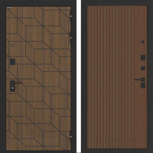 Входная дверь Бункер BN-03 ХОМС Дуб кантри темный Входная дверь Бункер BN-03 ХОМС Дуб кантри темный