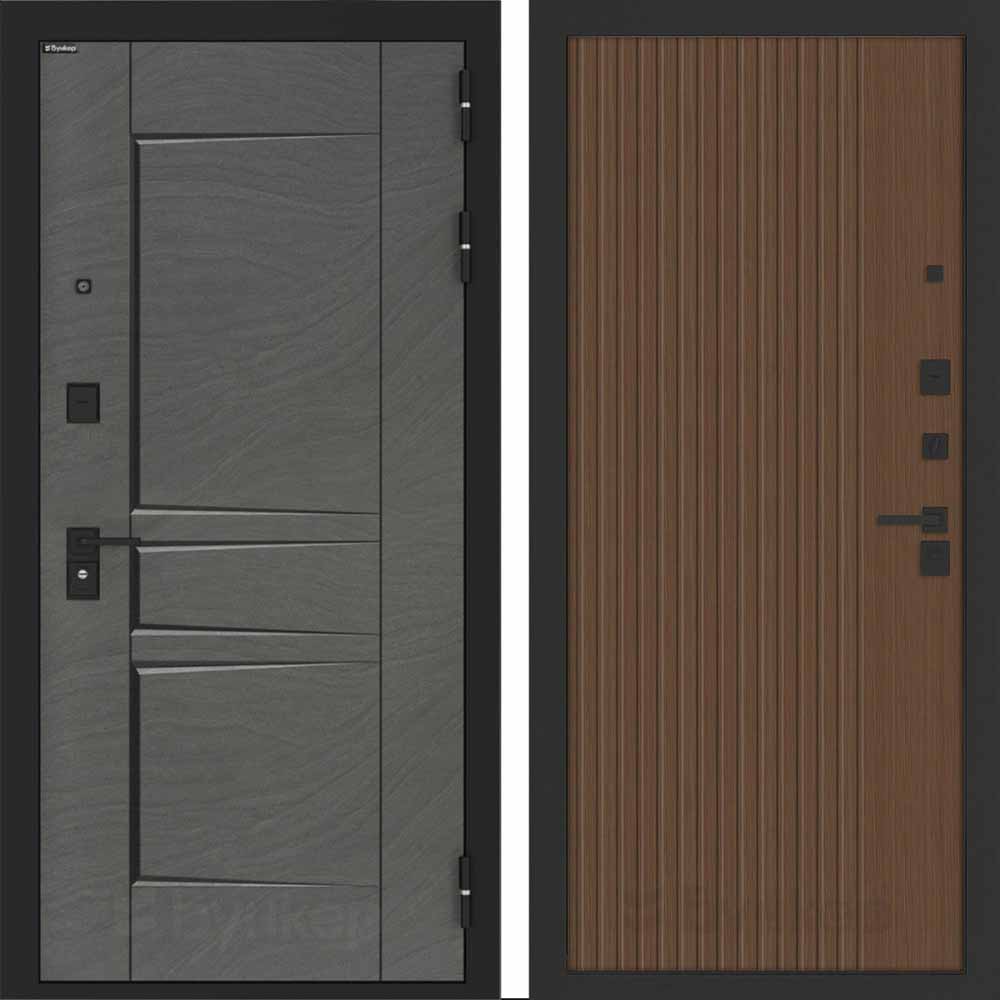 Входная дверь Бункер BN-04 ХОМС Дуб кантри темный Входная дверь Бункер BN-04 ХОМС Дуб кантри темный