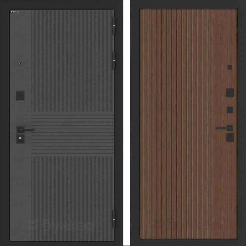 Входная дверь Бункер BN-05 ХОМС Дуб кантри темный Входная дверь Бункер BN-05 ХОМС Дуб кантри темный