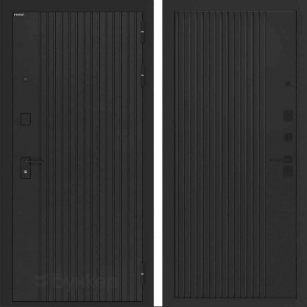 Входная дверь Бункер BN-06 ХОМС Черный кварц