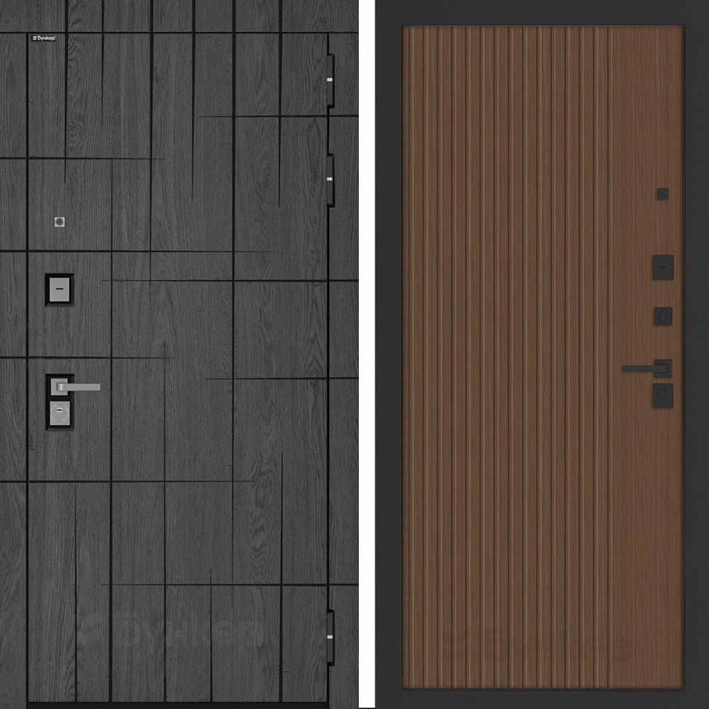 Входная дверь Бункер BN-09 ХОМС Дуб кантри темный Входная дверь Бункер BN-09 ХОМС Дуб кантри темный