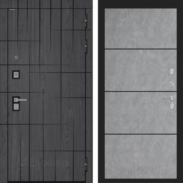 Входная дверь Бункер БН-09 панель 25 Бетон светлый