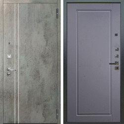 Входная дверь Аргус ЛЮКС 3К ПРО Лофт Темный бетон + Тревор Силк маус