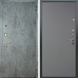 Входная дверь Аргус ЛЮКС 3К Агат Темный бетон + Элегант Силк маус