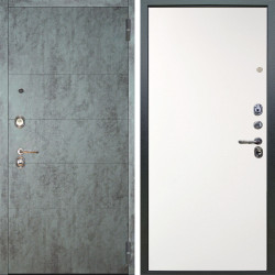 Входная дверь Аргус ЛЮКС 3К Агат Темный бетон + Элегант Софт милк