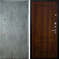 Входная дверь Аргус ЛЮКС 3К Агат Темный бетон + Элион Дуб рустикальный