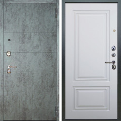 Входная дверь Аргус ЛЮКС 3К Агат Темный бетон + Элион Софт милк