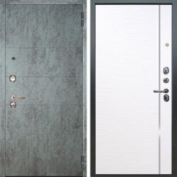 Входная дверь Аргус ЛЮКС 3К Агат Темный бетон + Гауда Роял вуд белый