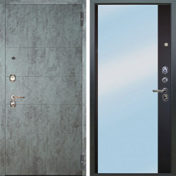 Входная дверь Аргус ЛЮКС 3К Агат Темный бетон + Магнум Черный софт