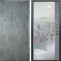 Входная дверь Аргус ЛЮКС 3К Агат Темный бетон + Магнум Силк маус