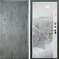 Входная дверь Аргус ЛЮКС 3К Агат Темный бетон + Магнум Софт милк