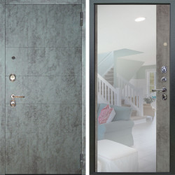 Входная дверь Аргус ЛЮКС 3К Агат Темный бетон + Магнум Светлый бетон