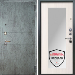 Входная дверь Аргус ЛЮКС 3К Агат Темный бетон + Милли Ларче светлый