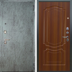 Входная дверь Аргус ЛЮКС 3К Агат Темный бетон + Мишель Дуб рустикальный