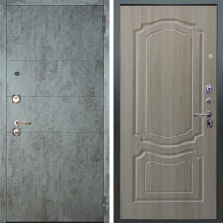 Входная дверь Аргус ЛЮКС 3К Агат Темный бетон + Мишель Ларче светлый