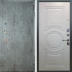 Входная дверь Аргус ЛЮКС 3К Агат Темный бетон + Могадиш Софт милк