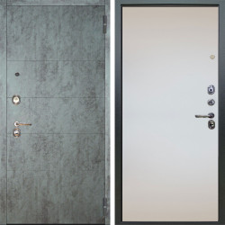 Входная дверь Аргус ЛЮКС 3К Агат Темный бетон + Под покраску