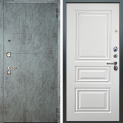 Входная дверь Аргус ЛЮКС 3К Агат Темный бетон + Скиф Софт милк