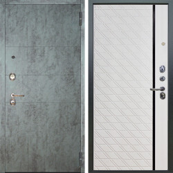 Входная дверь Аргус ЛЮКС 3К Агат Темный бетон + Тори Софт милк