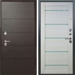 Входная дверь Аргус ЛЮКС 3К Агат Венге горизонт + Александра Белая лиственница