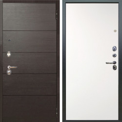 Входная дверь Аргус ЛЮКС 3К Агат Венге горизонт + Элегант Софт милк