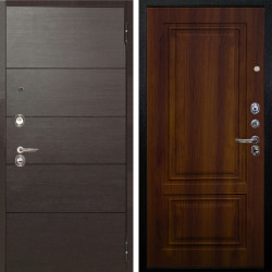 Входная дверь Аргус ЛЮКС 3К Агат Венге горизонт + Элион Дуб рустикальный