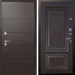 Входная дверь Аргус ЛЮКС 3К Агат Венге горизонт + Элион Горький шоколад
