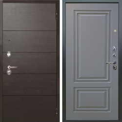 Входная дверь Аргус ЛЮКС 3К Агат Венге горизонт + Элион Силк маус