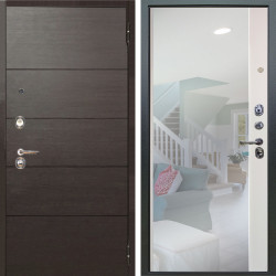 Входная дверь Аргус ЛЮКС 3К Агат Венге горизонт + Магнум Софт милк