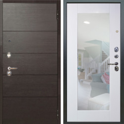 Входная дверь Аргус ЛЮКС 3К Агат Венге горизонт + Милли Роял вуд белый