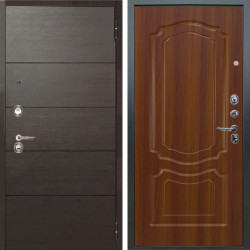 Входная дверь Аргус ЛЮКС 3К Агат Венге горизонт + Мишель Дуб рустикальный
