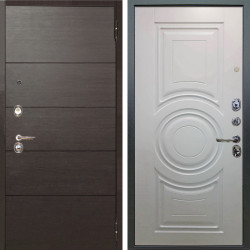 Входная дверь Аргус ЛЮКС 3К Агат Венге горизонт + Могадиш Софт милк