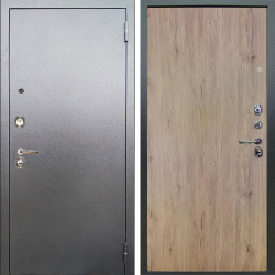 Входная дверь Аргус ЛЮКС 3К Люкс 3к металл Антик Серебро + Элегант Рустик соломенный