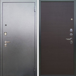 Входная дверь Аргус ЛЮКС 3К Люкс 3к металл Антик Серебро + Элегант Венге горизонт