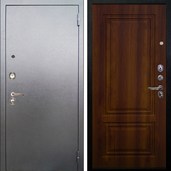 Входная дверь Аргус ЛЮКС 3К Люкс 3к металл Антик Серебро + Элион Дуб рустикальный