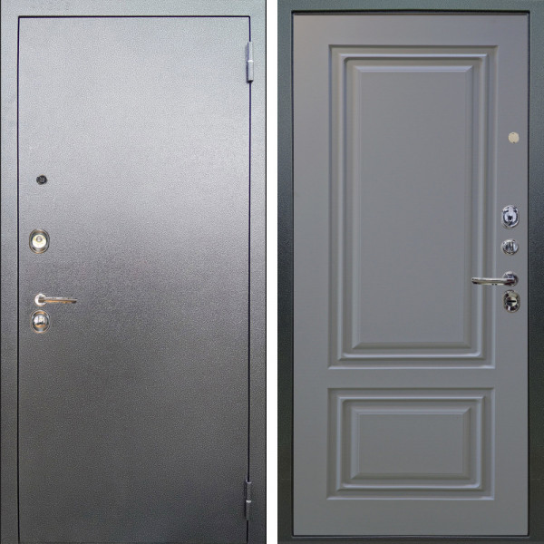 Входная дверь Аргус ЛЮКС 3К Люкс 3к металл Антик Серебро + Элион Силк маус