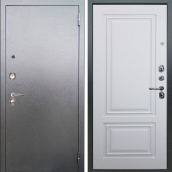 Входная дверь Аргус ЛЮКС 3К Люкс 3к металл Антик Серебро + Элион Софт милк
