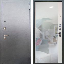 Входная дверь Аргус ЛЮКС 3К Люкс 3к металл Антик Серебро + Магнум Софт милк