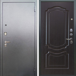 Входная дверь Аргус ЛЮКС 3К Люкс 3к металл Антик Серебро + Мишель Венге