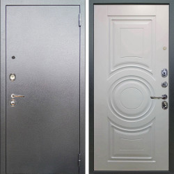 Входная дверь Аргус ЛЮКС 3К Люкс 3к металл Антик Серебро + Могадиш Софт милк