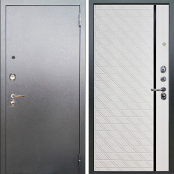 Входная дверь Аргус ЛЮКС 3К Люкс 3к металл Антик Серебро + Тори Софт милк