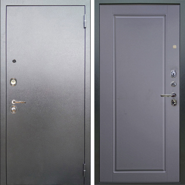 Входная дверь Аргус ЛЮКС 3К Люкс 3к металл Антик Серебро + Тревор Силк маус