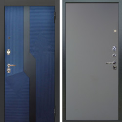 Входная дверь Аргус ЛЮКС 3К Бистури синий софт + Элегант Силк маус
