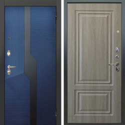 Входная дверь Аргус ЛЮКС 3К Бистури синий софт + Элион Дуб филадельфия крем