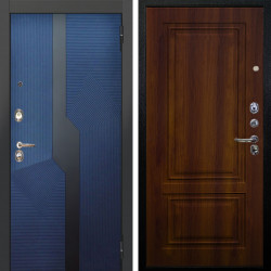 Входная дверь Аргус ЛЮКС 3К Бистури синий софт + Элион Дуб рустикальный