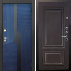 Входная дверь Аргус ЛЮКС 3К Бистури синий софт + Элион Горький шоколад