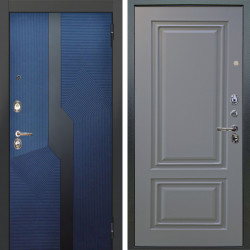 Входная дверь Аргус ЛЮКС 3К Бистури синий софт + Элион Силк маус