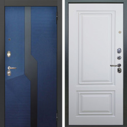 Входная дверь Аргус ЛЮКС 3К Бистури синий софт + Элион Софт милк